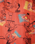 STAR OF HOLLYWOOD (スターオブハリウッド)　半袖オープンシャツ　SH39716　"MAGIC CARPET"　レッド