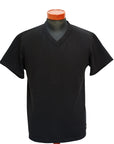 DALEE'S (ダリーズ)　Vネック・半袖Tシャツ　SAT-V30　"OLD SHALLOW NECK"　ブラック