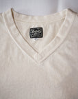 DALEE'S (ダリーズ)　Vネック・半袖Tシャツ　SAT-V30　"OLD SHALLOW NECK"　ナチュラル