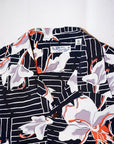 SUN SURF (サンサーフ)　長袖ハワイアンシャツ　SS29605　"WHITE GINGER"　ブラック