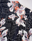 SUN SURF (サンサーフ)　長袖ハワイアンシャツ　SS29605　"WHITE GINGER"　ブラック