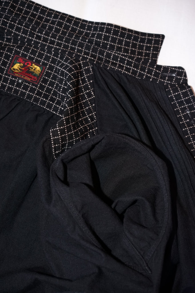 The 2 Monkeys (ザ・トゥーモンキーズ)　抜染ドット・ワークジャケット　TM21461　"French Work Blouse (フレンチワークブラウス)"　チャコール抜染ドット