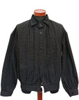 The 2 Monkeys (ザ・トゥーモンキーズ)　抜染ドット・ワークジャケット　TM21461　"French Work Blouse (フレンチワークブラウス)"　チャコール抜染ドット