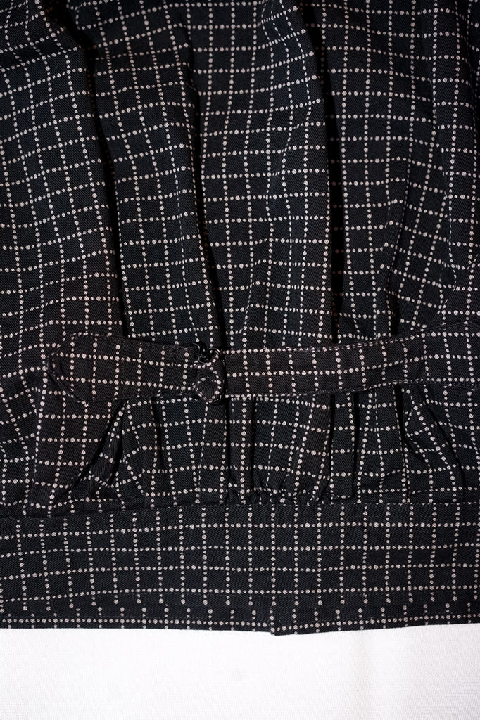 The 2 Monkeys (ザ・トゥーモンキーズ)　抜染ドット・ワークジャケット　TM21461　"French Work Blouse (フレンチワークブラウス)"　チャコール抜染ドット