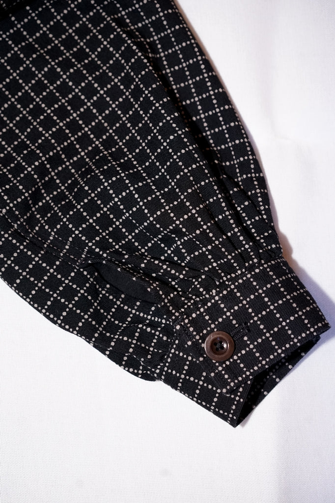 The 2 Monkeys (ザ・トゥーモンキーズ)　抜染ドット・ワークジャケット　TM21461　"French Work Blouse (フレンチワークブラウス)"　チャコール抜染ドット