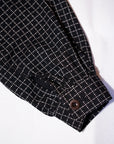 The 2 Monkeys (ザ・トゥーモンキーズ)　抜染ドット・ワークジャケット　TM21461　"French Work Blouse (フレンチワークブラウス)"　チャコール抜染ドット