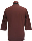 DALEE'S (ダリーズ)　6分袖ヘンリーネックTシャツ　"Rail Nit.E (レイルニット.E)"　...1920s RAIL ROAD KNIT　RDS.レッド