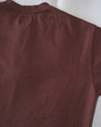 DALEE'S (ダリーズ)　6分袖ヘンリーネックTシャツ　"Rail Nit.E (レイルニット.E)"　...1920s RAIL ROAD KNIT　RDS.レッド