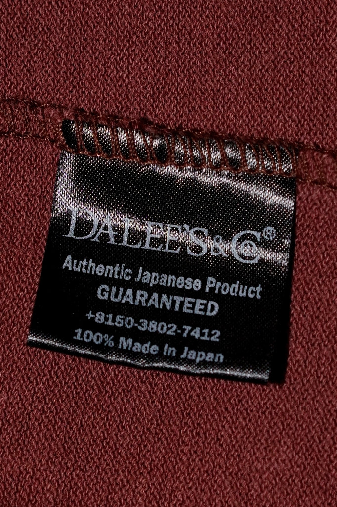 DALEE'S (ダリーズ)　6分袖ヘンリーネックTシャツ　"Rail Nit.E (レイルニット.E)"　...1920s RAIL ROAD KNIT　RDS.レッド