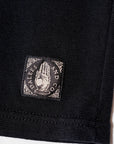 DALEE'S (ダリーズ)　6分袖ヘンリーネックTシャツ　"Rail Nit.E (レイルニット.E)"　...1920s RAIL ROAD KNIT　ブラック