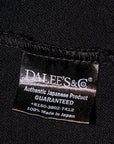 DALEE'S (ダリーズ)　6分袖ヘンリーネックTシャツ　"Rail Nit.E (レイルニット.E)"　...1920s RAIL ROAD KNIT　ブラック