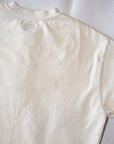 DALEE'S (ダリーズ)　6分袖ヘンリーネックTシャツ　"Rail Nit.E (レイルニット.E)"　...1920s RAIL ROAD KNIT　ナチュラル