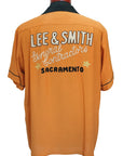 STYLE EYES (スタイルアイズ)　レーヨン・ボウリングシャツ　SE39663　"LEE & SMITH"　オレンジ