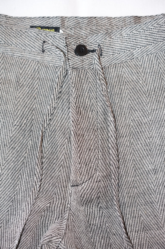 Dapper's (ダッパーズ)　リネンイージーパンツ　1867　"Classical Herringbone Linen Easy Pants"　ブラックミックス・ヘリンボーン