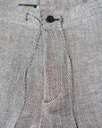 Dapper's (ダッパーズ)　リネンイージーパンツ　1867　"Classical Herringbone Linen Easy Pants"　ブラックミックス・ヘリンボーン