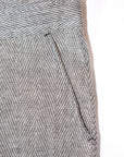 Dapper's (ダッパーズ)　リネンイージーパンツ　1867　"Classical Herringbone Linen Easy Pants"　ブラックミックス・ヘリンボーン