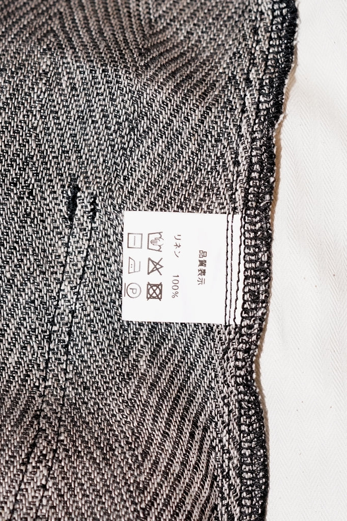 Dapper's (ダッパーズ)　リネンイージーパンツ　1867　"Classical Herringbone Linen Easy Pants"　ブラックミックス・ヘリンボーン