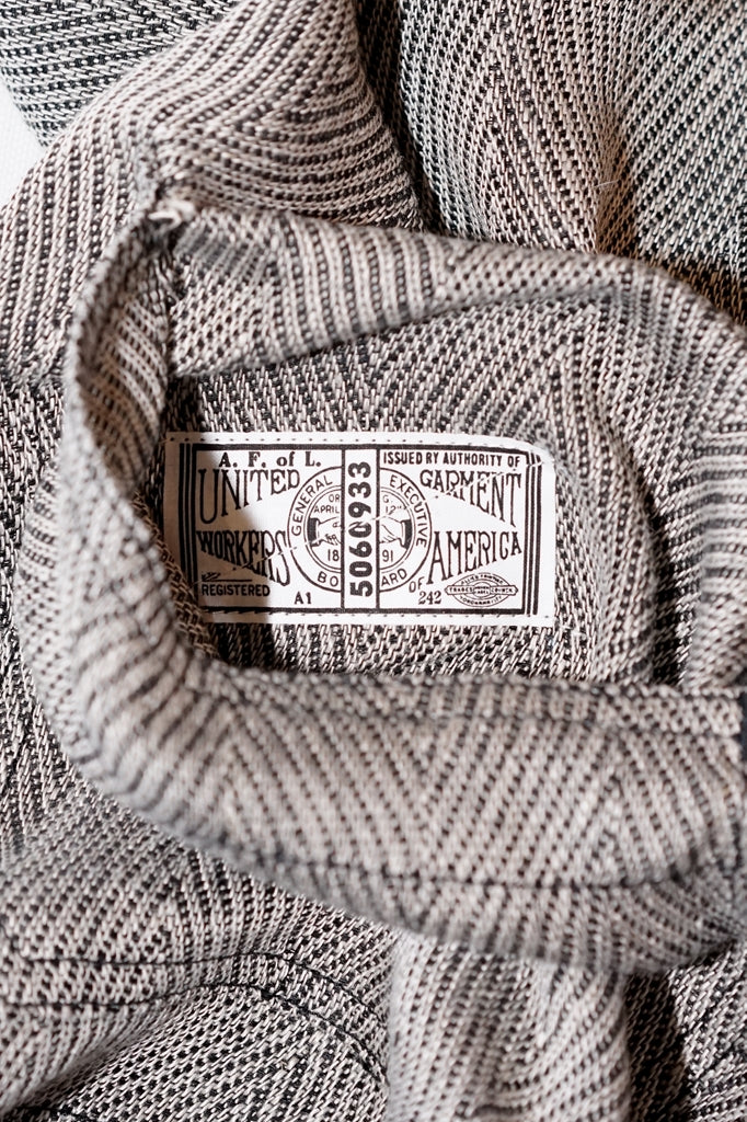 Dapper's (ダッパーズ)　リネンベスト　1866　"Classical Linen Work Vest"　ブラックミックス・ヘリンボーン