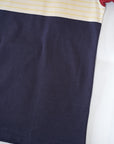 WARE HOUSE (ウエアハウス)　パネルボーダーTシャツA柄　4112　ボルドー/ネイビー