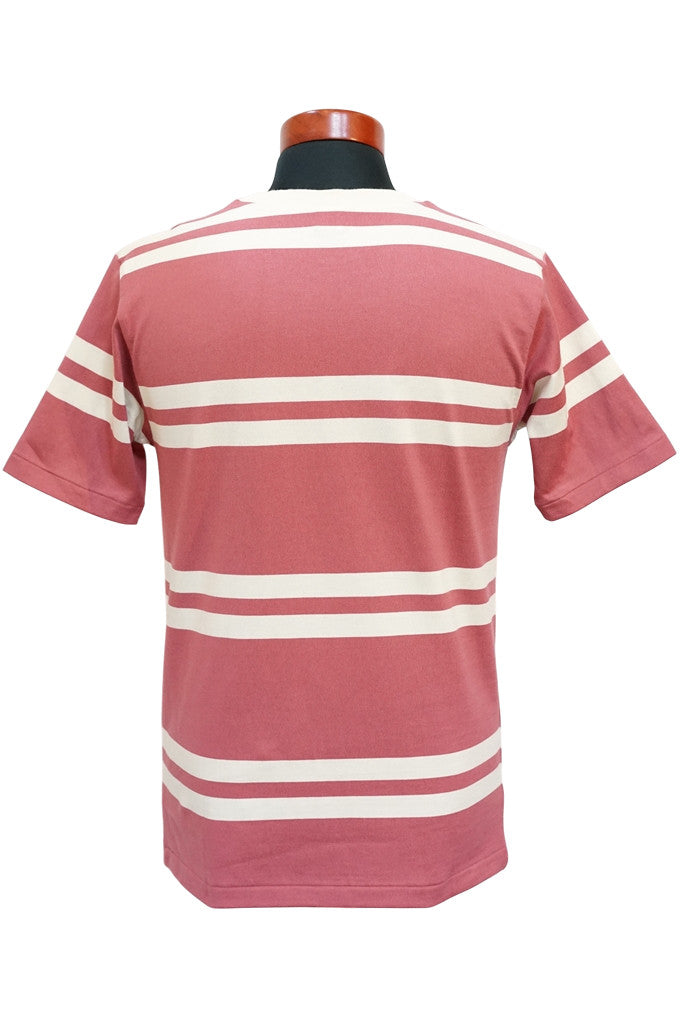 WARE HOUSE (ウエアハウス)　半袖ボーダーTシャツ　4113　サーモン