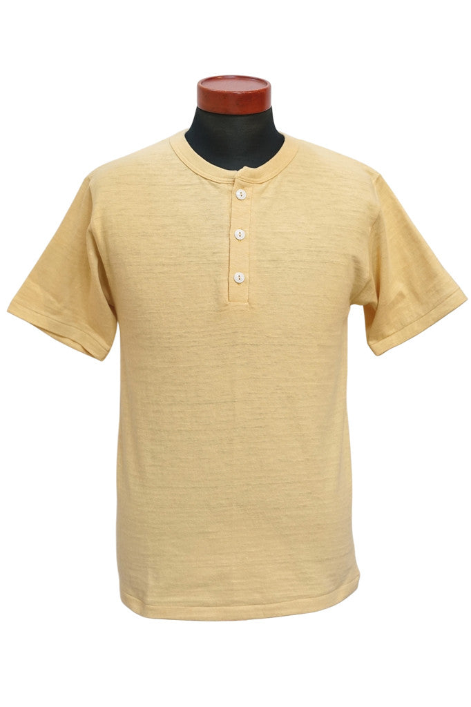 WARE HOUSE (ウエアハウス)　ヘンリーネック・Tシャツ　4601　ストロー