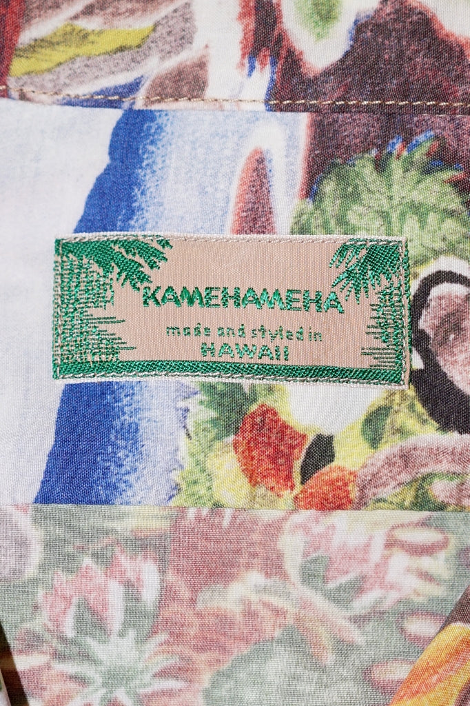 SUN SURF Special Edition (サンサーフ・スペシャルエディション)　半袖ハワイアンシャツ　SS39678　"ORIGINAL MATSON MENU DESIGN by EUGENE SAVAGE"　グリーン