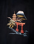 TAILOR TOYO (テーラー東洋)　半袖スカシャツ　TT39699　"JAPAN MAP"　ブラック