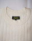 Dapper's (ダッパーズ)　半袖Tシャツ　1860　"Drop Stitch Crewneck Tee Special Sewing Model"　オフホワイト