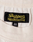 Dapper's (ダッパーズ)　半袖Tシャツ　1860　"Drop Stitch Crewneck Tee Special Sewing Model"　オフホワイト