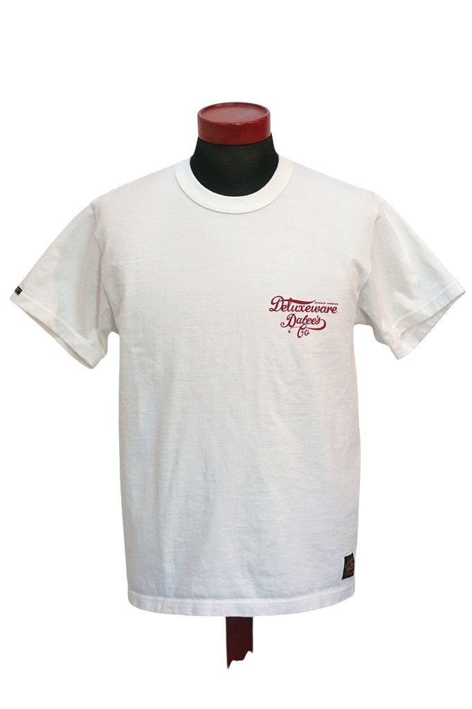 DELUXEWARE (デラックスウエア)　半袖Tシャツ　BRG-DD5　"DELUXEWARE &amp; DALEE'S"　ホワイト