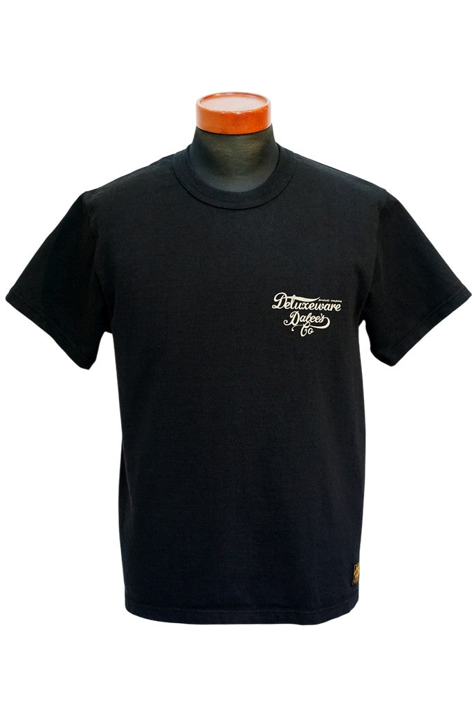 DELUXEWARE (デラックスウエア)　半袖Tシャツ　BRG-DD5　"DELUXEWARE &amp; DALEE'S"　ブラック