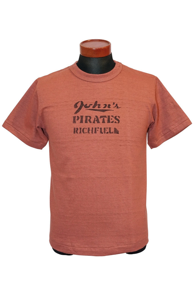 WARE HOUSE (ウエアハウス)　Tシャツ　4601　"PIRATES"　サーモン