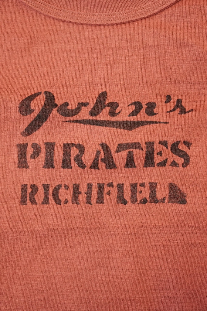 WARE HOUSE (ウエアハウス)　Tシャツ　4601　"PIRATES"　サーモン