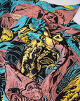 サンサーフ・スペシャルエディション　半袖ハワイアンシャツ　SS39673　"GAUGUIN WOODCUT MYSTIC"　ブラック