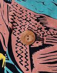 サンサーフ・スペシャルエディション　半袖ハワイアンシャツ　SS39673　"GAUGUIN WOODCUT MYSTIC"　ブラック