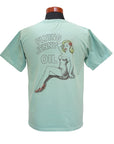 Pherrow's (フェローズ)　半袖Tシャツ　26S-PT19　"FLYING JENNY"　ミントグリーン