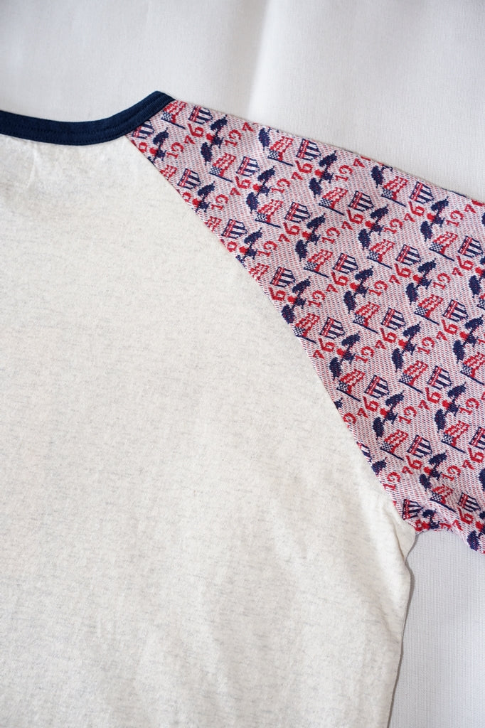JELADO (ジェラード)　9分袖ラグランTシャツ　AB23212　"Raglan Tee VOTE Print"　バニラ