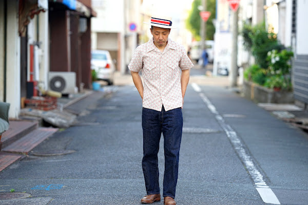 ADJUSTABLE COSTUME (アジャスタブルコスチューム)　ボーターハット (カンカン帽)　AHT-007　"Panama Boater Hat"　トリコロール