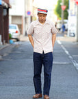 ADJUSTABLE COSTUME (アジャスタブルコスチューム)　ボーターハット (カンカン帽)　AHT-007　"Panama Boater Hat"　トリコロール