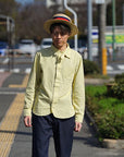 DALEE'S (ダリーズ)　長袖ドレスシャツ　"CALICO.C (キャラコ.C) with COLLER No.2"　クールイエロー