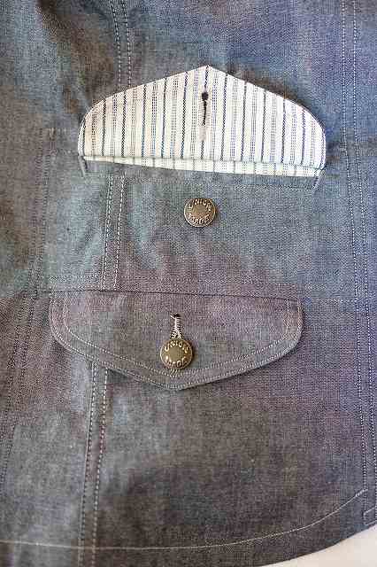 DALEE'S (ダリーズ)　クラシカルジャケット　"Jatte Coat"　...20s Classical Jacket　インディゴシャンブレー