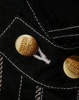 Dapper's (ダッパーズ)　カバーオール　1344　"Classical Railroader Coverall Jacket"　ブラックウォバッシュ・ロープストライプ
