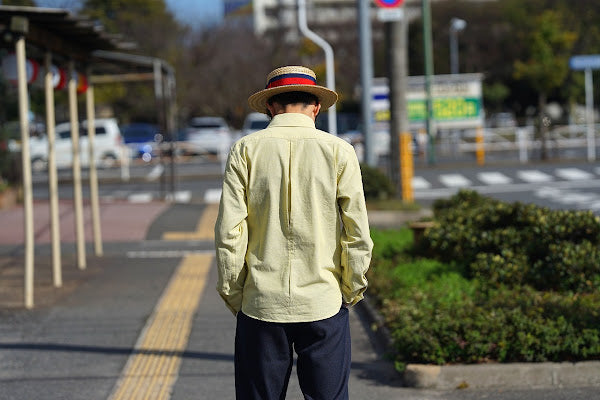 DALEE'S (ダリーズ)　長袖ドレスシャツ　"CALICO.C (キャラコ.C) with COLLER No.2"　クールイエロー