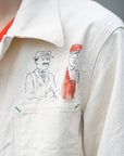 SUGAR CANE (シュガーケーン)　9oz.ツイル・ワークコート　SC15506　"1920's CARTOON WORK COAT"　ナチュラル・ワンウォッシュ