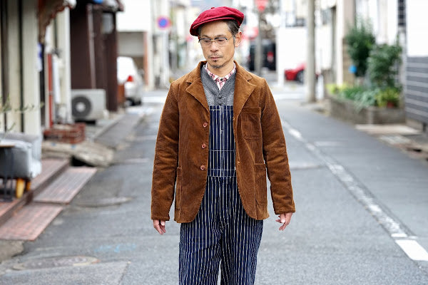 WARE HOUSE (ウエアハウス)　長袖プルオーバーシャツ　3050　"1900'S COLORED BODIES SHIRTS (ROUND COLLAR)"　レッド