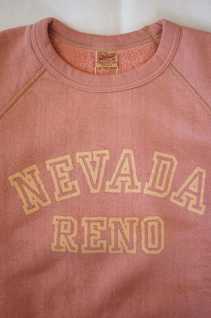 DELUXEWARE (デラックスウエア)　スウェット　S204-05　"NEVADA"　IM.ピンク