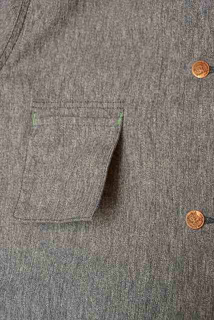 TCB (ティーシービー)　ショップコート　"Tabby's Coat"　ネイビーシャンブレー