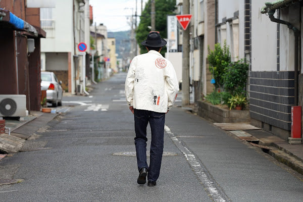SUGAR CANE (シュガーケーン)　9oz.ツイル・ワークコート　SC15506　"1920's CARTOON WORK COAT"　ナチュラル・ワンウォッシュ