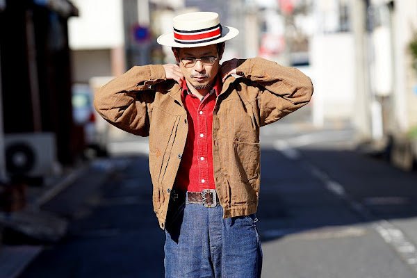 シュガーケーン×ミスターフリーダム　コーデュロイ・ウエスタンシャツ　SC28946　"MFSC "HOOPER" CORDUROY DUDE RANCHER"　レッド