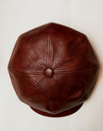 Dapper's (ダッパーズ)　レザーキャスケット　1515　"40’s Style Classic Horsehide Leather Casquette"　ブラウン